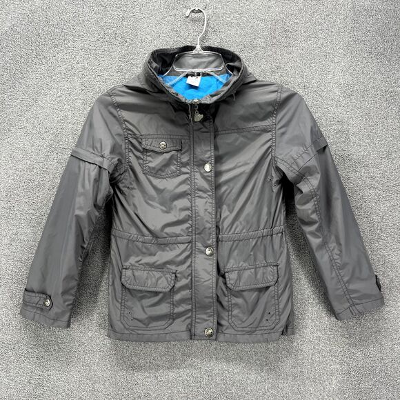 Appaman Other - Appaman Jacket Kids 10 Gray thin light weight windbreaker lined pockets hooded